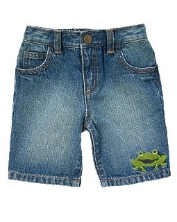 Crazy8 Шорты джинсовые для мальчика Лягушки